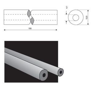 Керамическая подкладка PZ 1500/01 Brown, Loose Block – 2150001000 – А-Сварка – Пермь