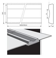 Керамическая подкладка PZ 1500/70 Grey, Tape, Concave