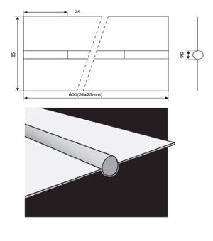 Керамическая подкладка OK Backing Pipe 9