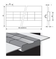 Керамическая подкладка PZ 1500/73 Grey, Tape, Concave