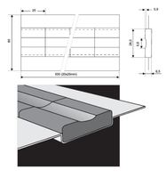 Керамическая подкладка PZ 1500/87 Grey,Tape,Concave